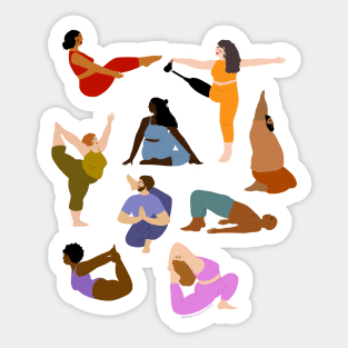 Rainbow yogis Sticker